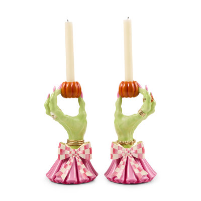 Glam 'O' Ween Hand Candle Holders