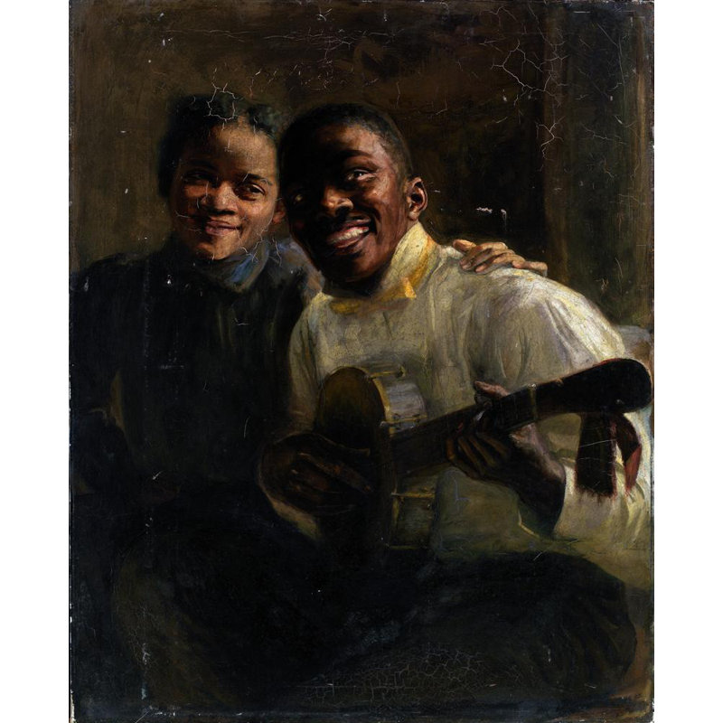 "Deux" par Robert Lee Maccameron - Toile tendue avec châssis, H 24 po x l 17 po