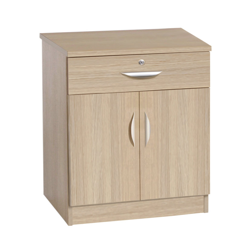 Brend 2 -Door 1 -Drawer Storage Cabinet, Sandstone
