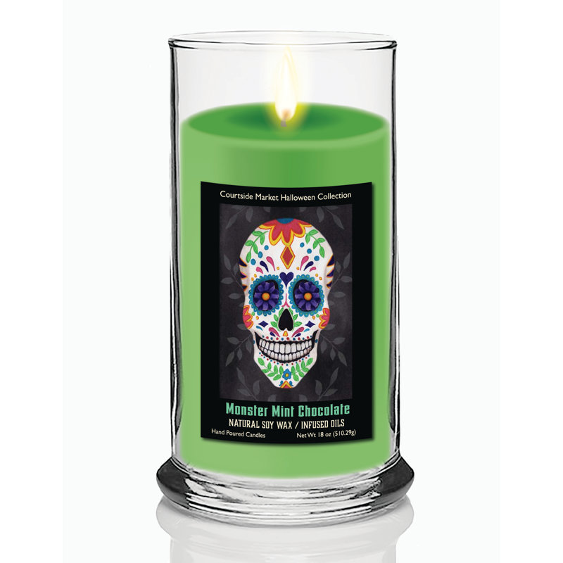 Bougie en verre Status Skull 2 ​​Vertical 18 oz