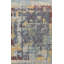 Kendale Abstract Area Rug in Dark Blue/Yellow/Brown