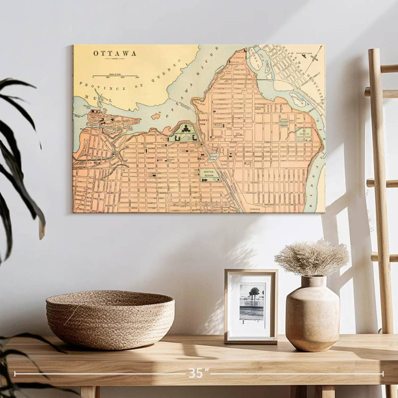 Carte de Ottawa, H 16 po x l 24 po