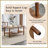 2-Tier Rectangular Coffee Table for Living Room - Solid Wood+MDF, Easy Clean &amp; Quick Assembly-421180211