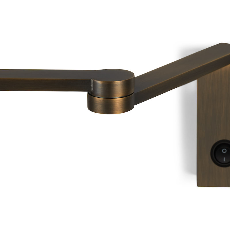 Manhattan 1-Light Swing Arm Sconce, Satin Bronze, Yes