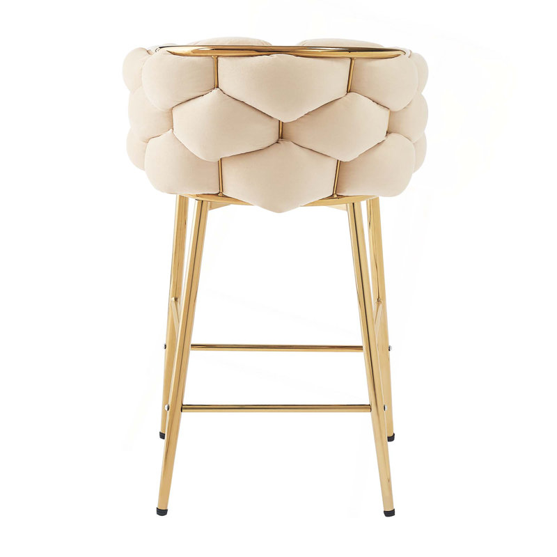 Ensemble de 2 tabourets de comptoir Modern, Beige