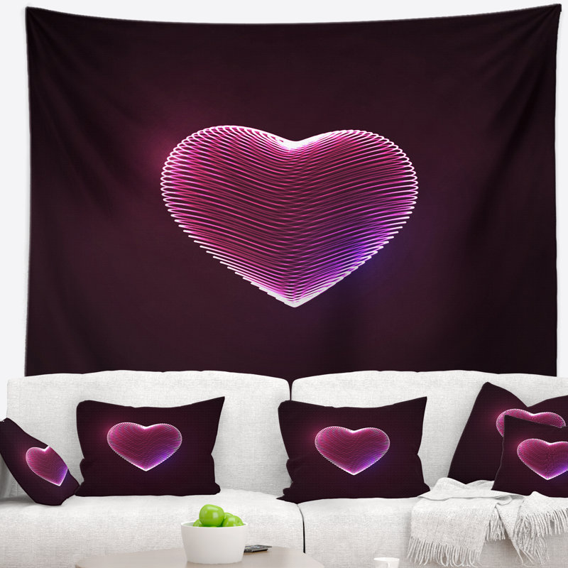 Tapisserie «Happy Valentine's Day», H 50 po x l 60 po