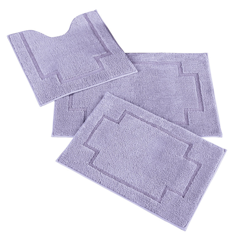 Tapis pour salle de bain Cihat, Lilas