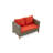 Wilek 4 - Person Patio Conversation Set with Cushions-506309151