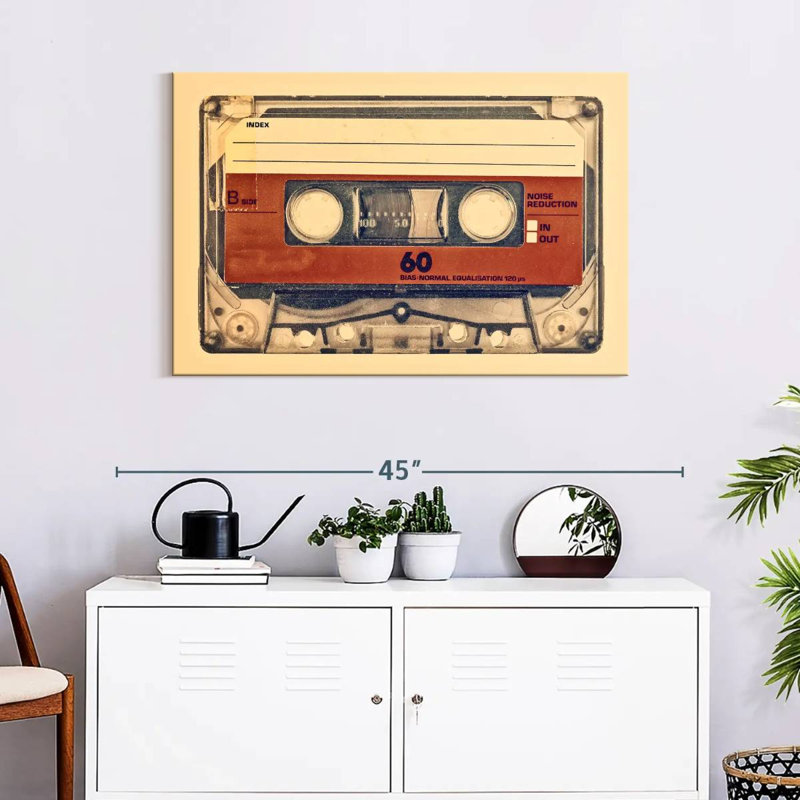 Abarca Retro Compact Cassette, 26" H x 39" W
