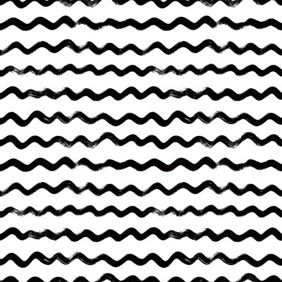 Parkdale Wavy Grunge Brush - Wrapped Canvas Print