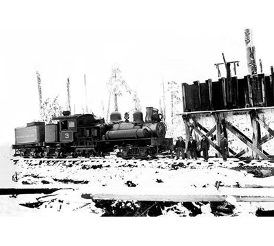 «Winter in the Camp» par Darius Kinsey, reproduction de photo