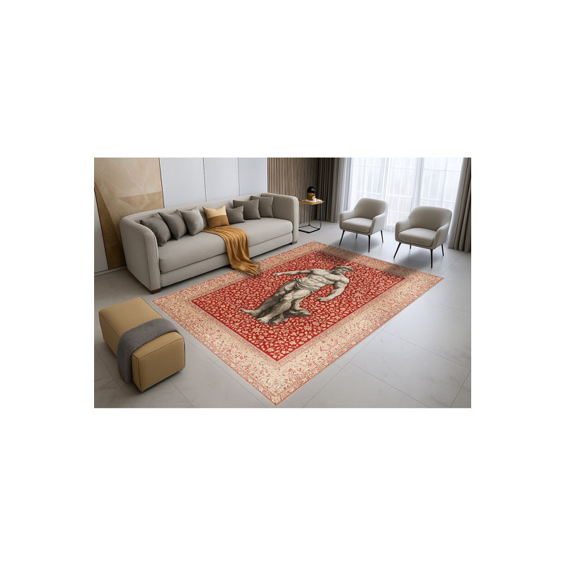 Tapis vert lavable Mosso, 5 pi 1 po x 7 pi 7 po