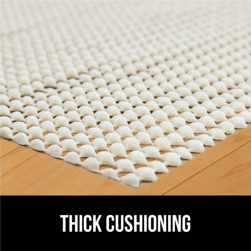 Grips Keep Area Rugs Safe And In Place, Thick Slip And Skid Resistant Pads For Hard Floors Under Carpet Mat Cushion And Hardwood Floor Protection