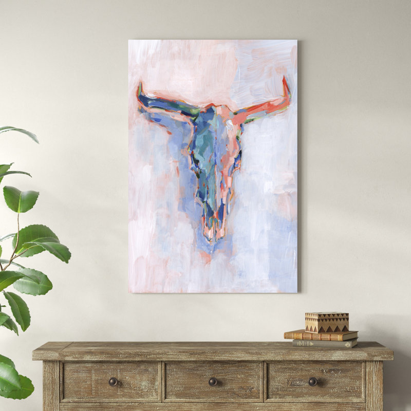«Modern Western II» par Ethan Harper - peinture sur toile tendue, H 48 po x l 32 po x P 1,25 po