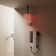 Thermostatic Digital Dual Shower System Set, 12" LED Rainfall Shower Head with 4-Function Hand Shower