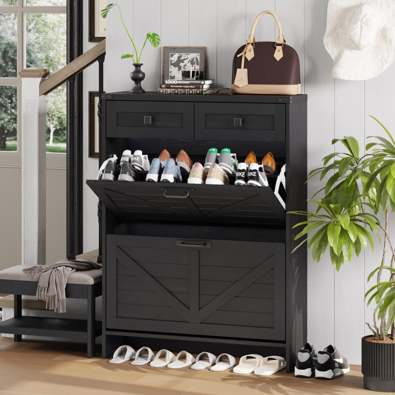 16 Pair Shoe Storage Cabinet