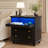 2-Drawer Nightstand With Light-369632464