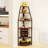 67.1"H Open Display Corner Bar Cabinet with Wine Storage,6 Tier Corner Shelf with Colorful LED Light,Remote control