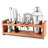 14 Piece Mixology Bar Set Stainless Steel Cocktail Cocktail Shaker Set with Wood Stand