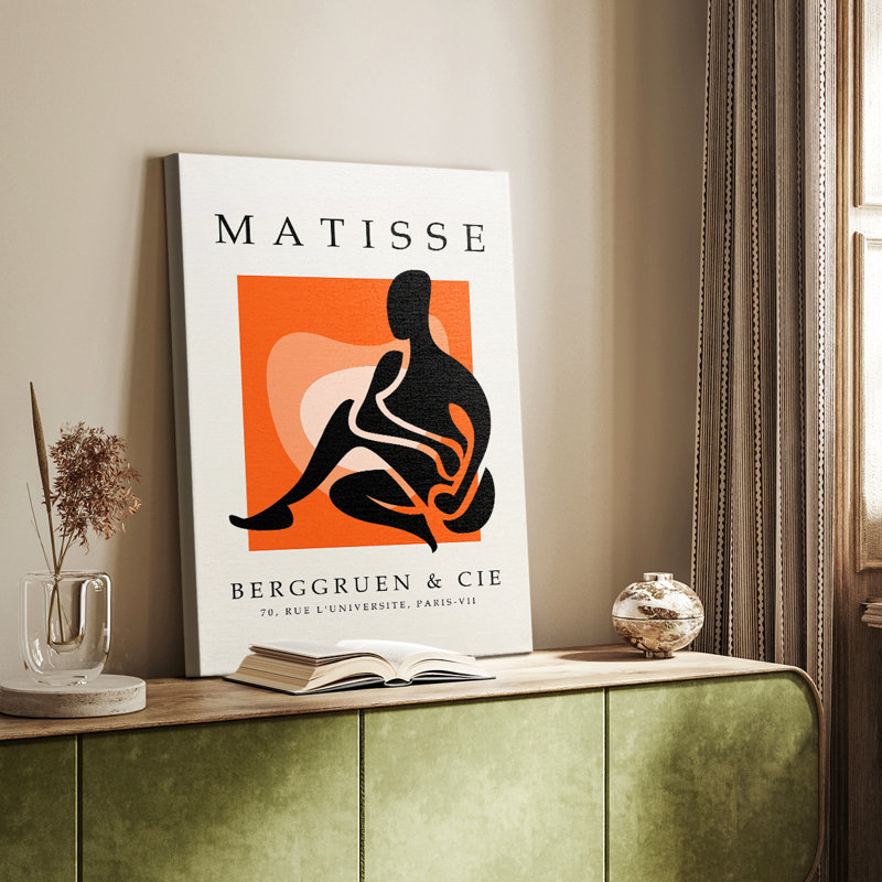 Matisse Cxxxv, reproduction encadrée - galerie Cavas, H 12 po x l 8 po