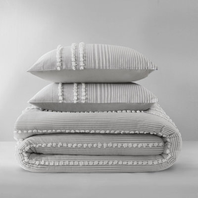 3- Piece Full/Queen Cotton Yarn Dyed Duvet Cover Set