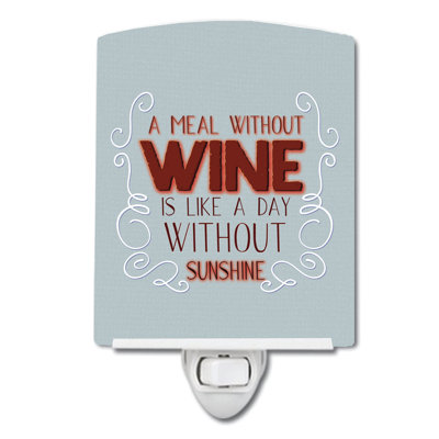 Un repas sans lampe de nuit en céramique de vin