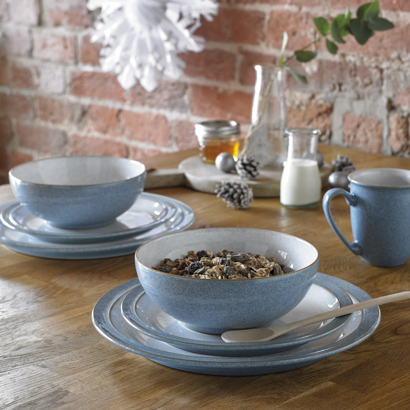 Elements Medium Plate, Blue