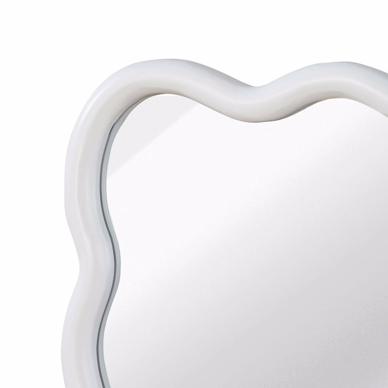 Miroir décoratif Wavy, 40 po x 30 po, White