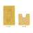 Jatia 100% Cotton Tufted 2 Piece Bathroom Rug Set, Reversible, Super Absorbent & Extra Soft Machine Washable Bath Rug Ideal for Shower & Tub Areas-107826763-83904339