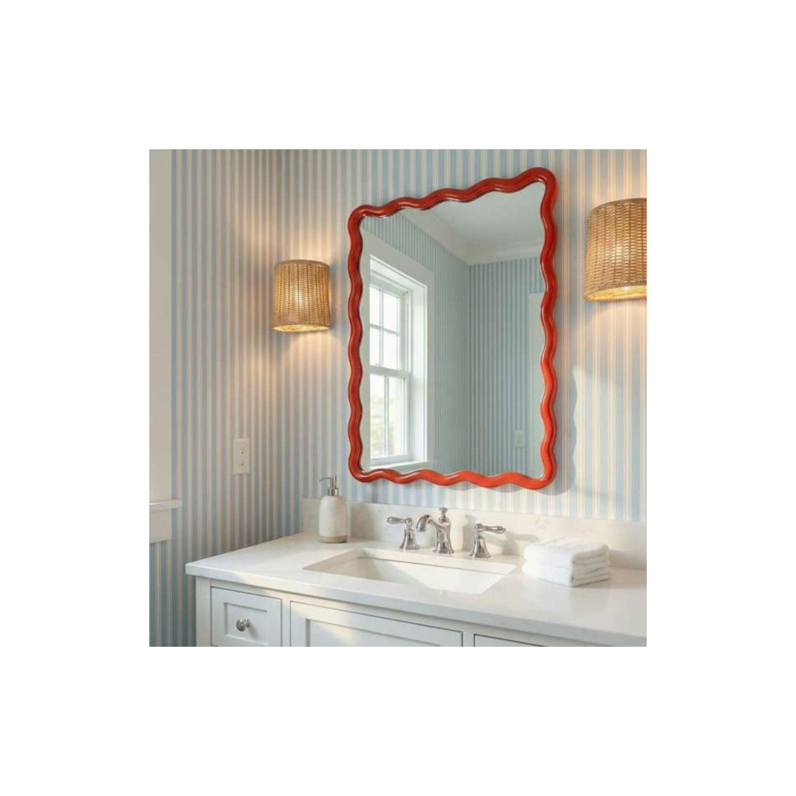 Allurine Mirror, Red