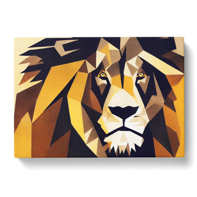 The Delicious Abstract Lion - Wrapped Canvas
