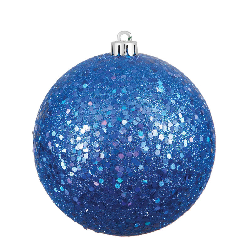 Décoration de boule décorative des Fêtes, 10", Paillette bleue