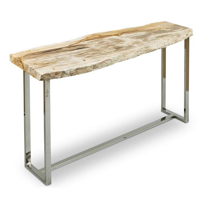 Elements 60'' W Solid Wood Console Table, Natural Light