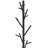 Charming Black Coat Rack with Multiple Functional Hooks for Storage