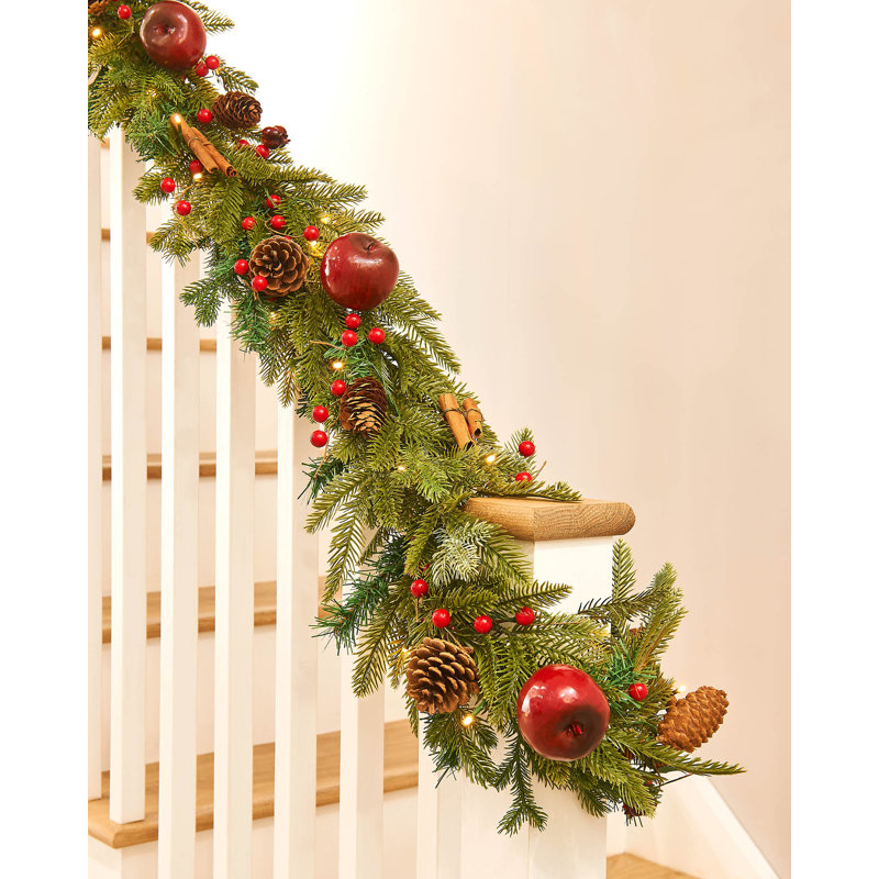 70cm Lighted Faux GARLAND with Lights