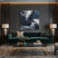 Abstrait art fluide sur toile grise 18-2003656303