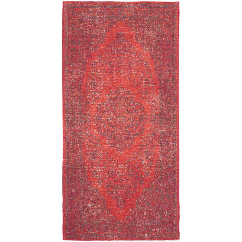 Tapis multicolore en coton Leleifi La Foa, Rectangle 2 pi 4 po x 4 pi 8 po