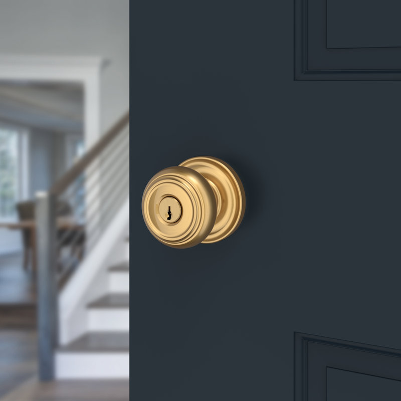 Entry Lifetime (PVD) Satin Brass Round