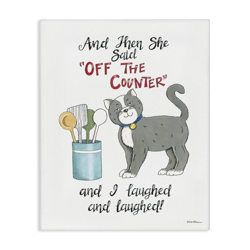 «Sassy Cat Humor Saying», art mural par Deb Strain, H 40 po x l 30 po