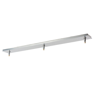 3-Light Linear Canopy - Sterling Finish