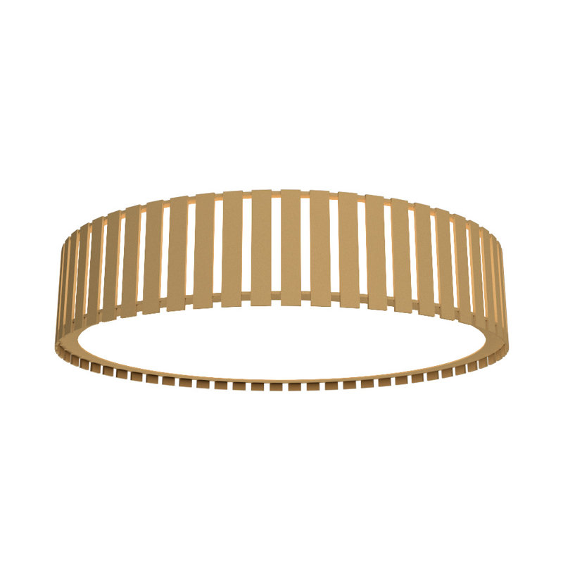 Ripado LED Flush Mount, 5.85" H x 19.5" W x 19.5" D, Organic Cappuccino