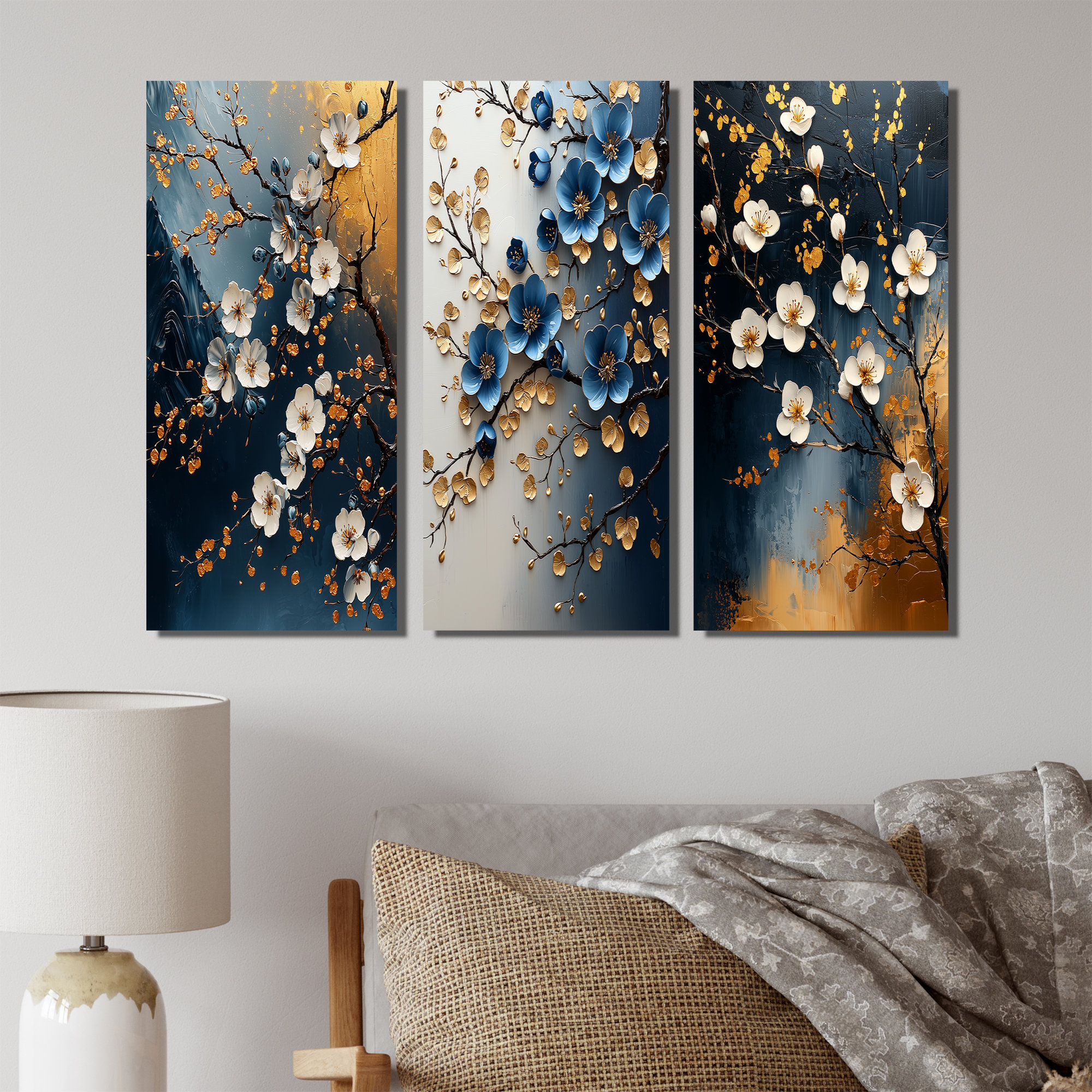Lark Manor Cherry Blossom Tree Scenery I - Cherry Blossom Wall Art ...