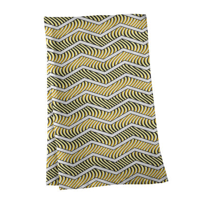 Serviette de thé à chevrons ondulés Stephenie