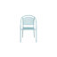 Fauteuil de patio en acier à dossier courbé Chanea-24678817