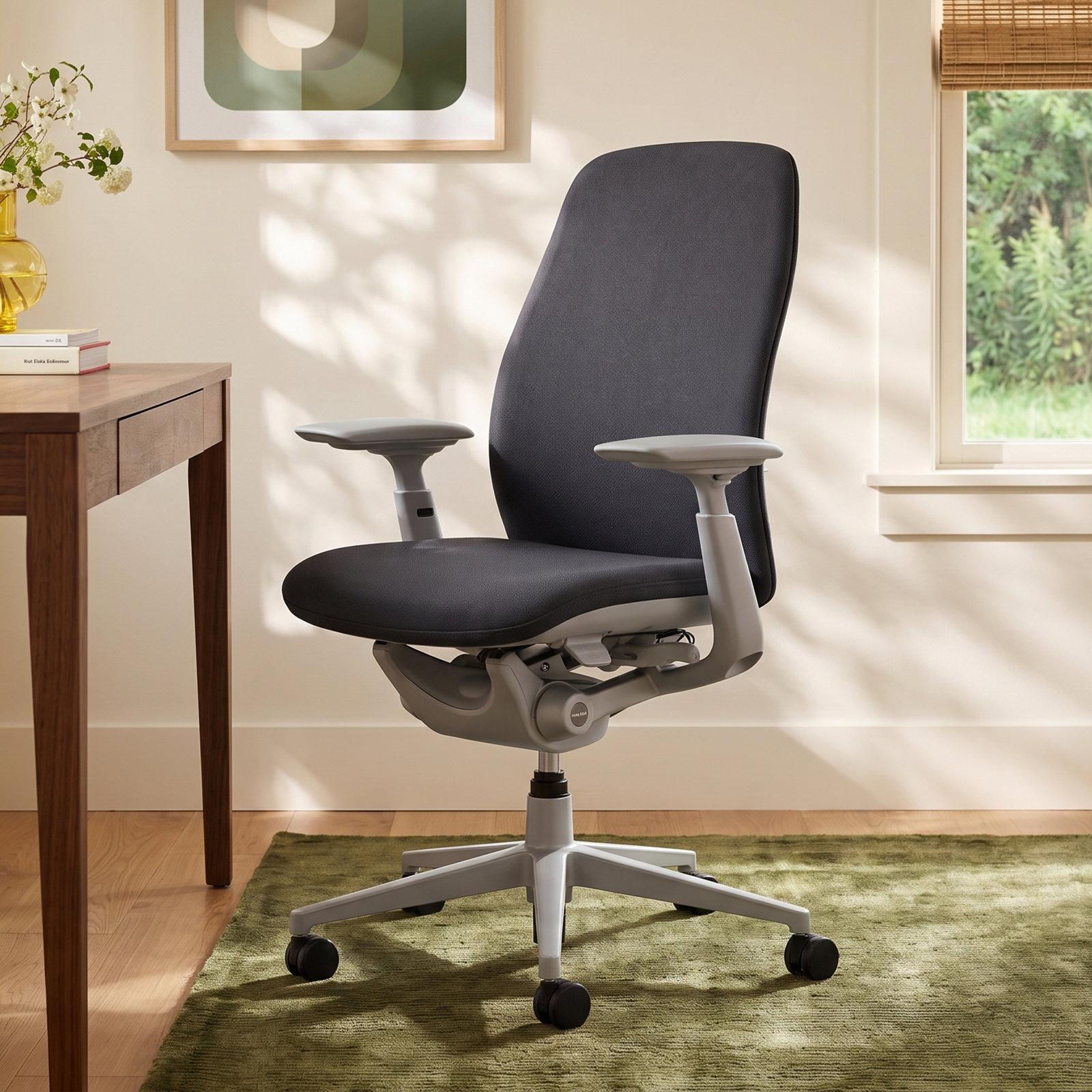 Zody Gaming Chair with Lumbar Support, Steel