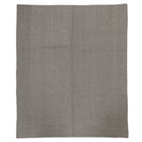 Hand Knotted Silk Area Rug in Charcoal And Ivory