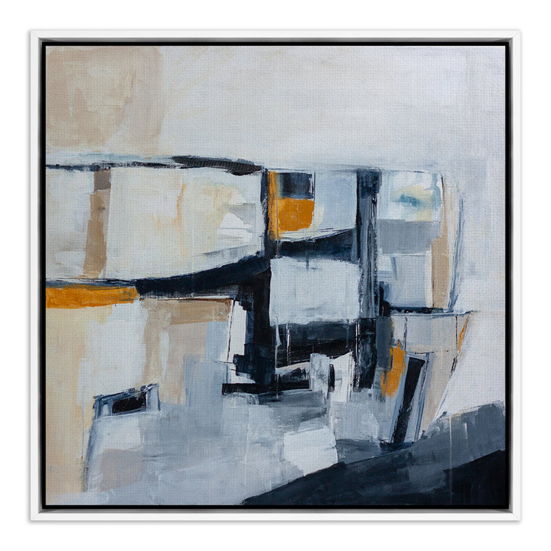 To Be Free Painting by Melanie Biehle, White Oak Framed, 24" H x 24" W