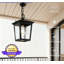 Luminaire suspendu d'extérieur avec capteur de crépuscule à l'aube, lanterne suspendue réglable imperméable pour l'extérieur du garage de la véranda, compatible avec une ampoule E26