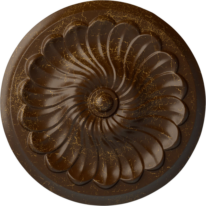 Médaillon de plafond en spirale Endurathane, Craquelure racinette