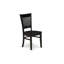 L'ensemble de table de cuisine pour petits espaces contient une table de salle à manger rectangulaire avec rallonge papillon et chaises, noir-2117561525-2117561527